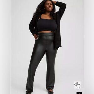 Torrid Faux Leather Bootcut Pants NWT
